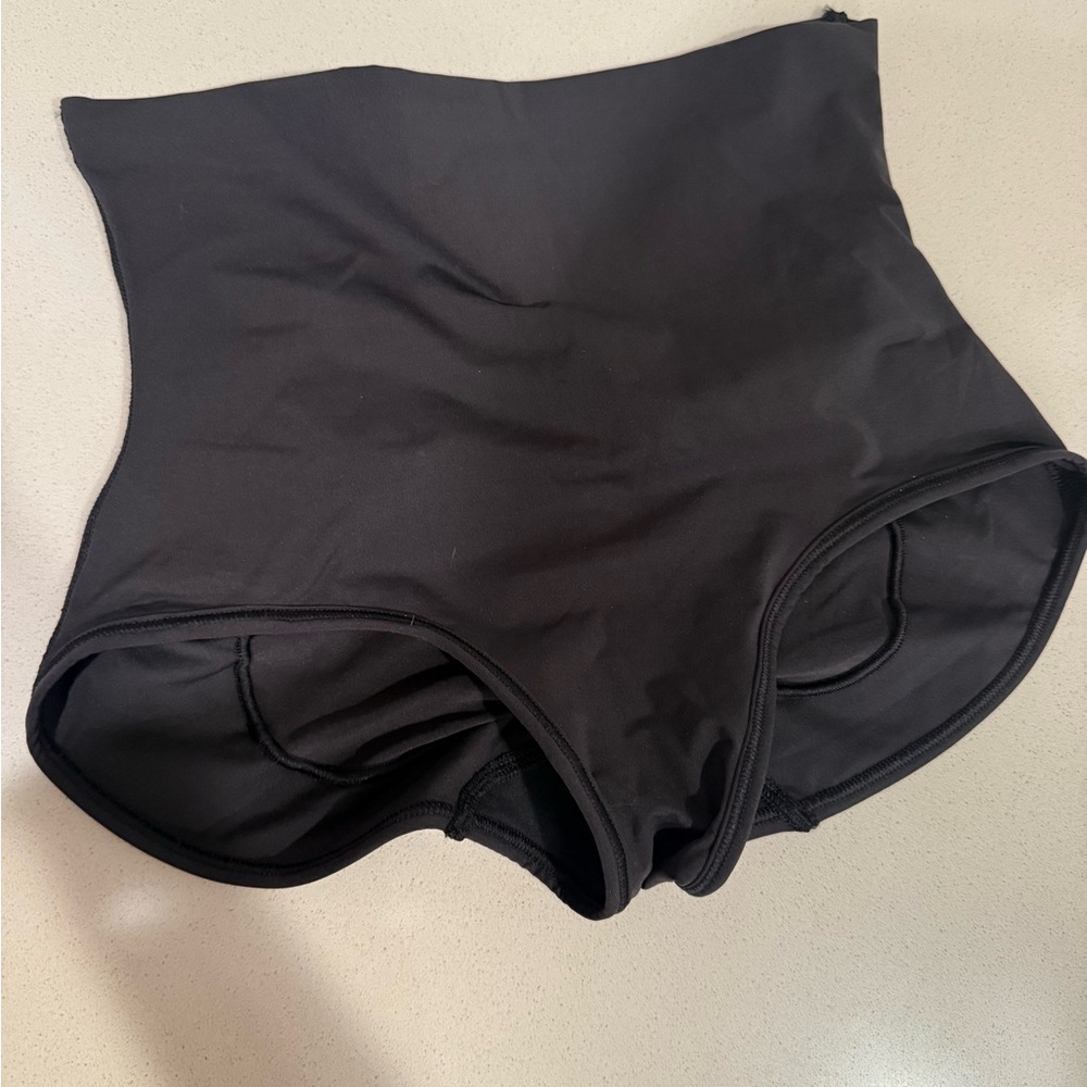 Spanx High-Waisted Black Swim Bottoms